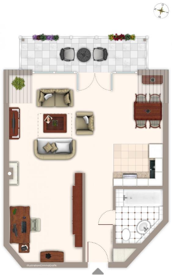 Вілла Arkonablick 33 Meerblick Premium Loft Бреґе Екстер'єр фото
